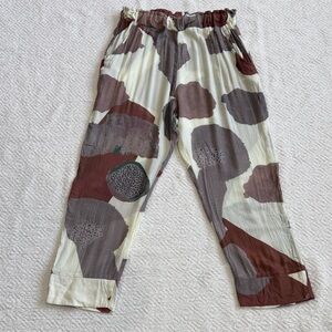 Anthropologie Maria Stanley high-waisted flowy pants Sz M